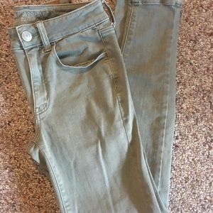 American Eagle Olive Green Jeans
